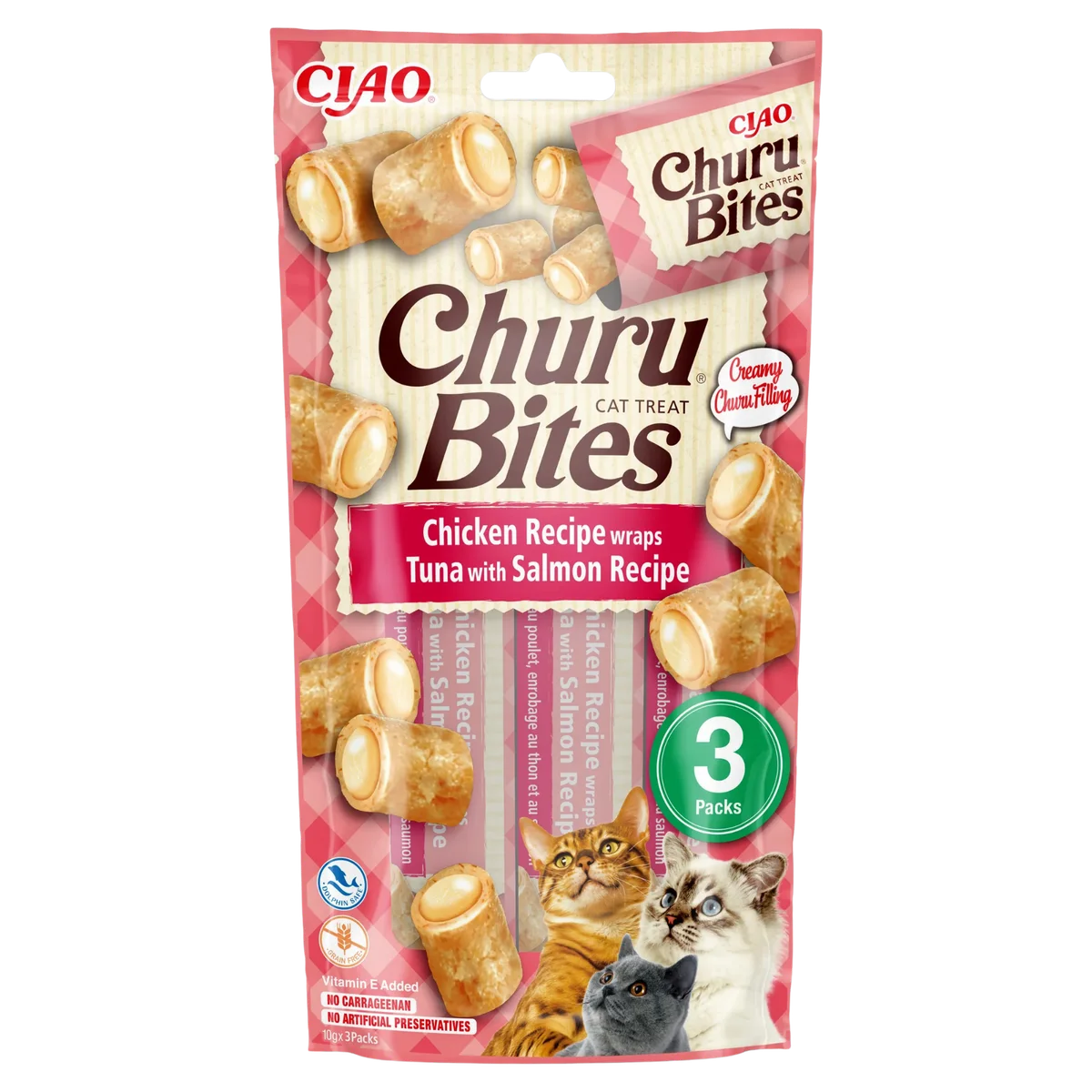 Churu BITES ქათამი თინუსის და ორაგულის შიგთავსით 