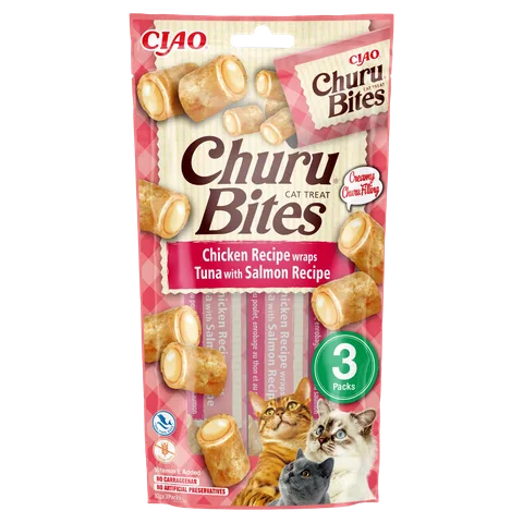 Churu BITES ქათამი თინუსის და ორაგულის შიგთავსით 