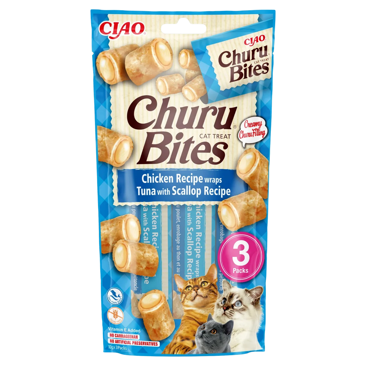 Churu BITES ქათამი თინუსის და სკალოპის შიგთავსით