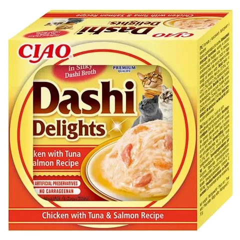 Dashi DELIGHTS ქათამი თინუსით და ორაგულით