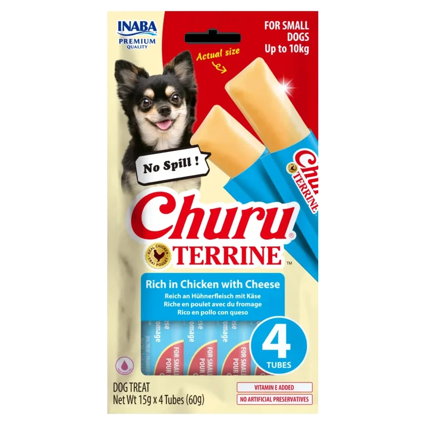 Churu TERRINE ქათმის ხორცით და ყველით (< 10კგ)