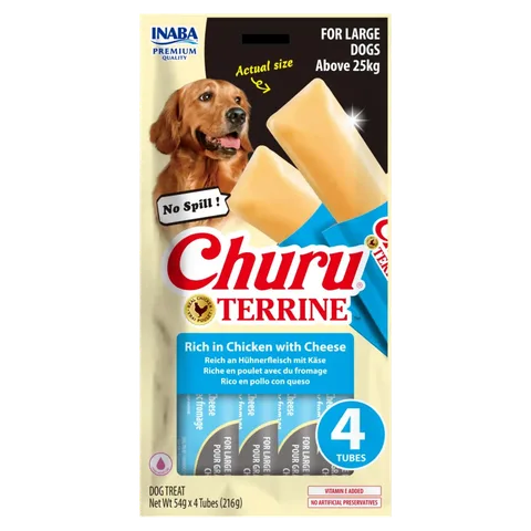Churu TERRINE ქათმის ხორცით და ყველით (< 10კგ)