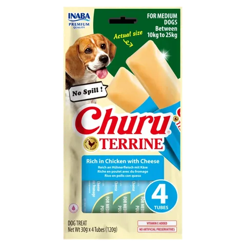 Churu TERRINE ქათმის ხორცით და ყველით (10 - 25კგ)