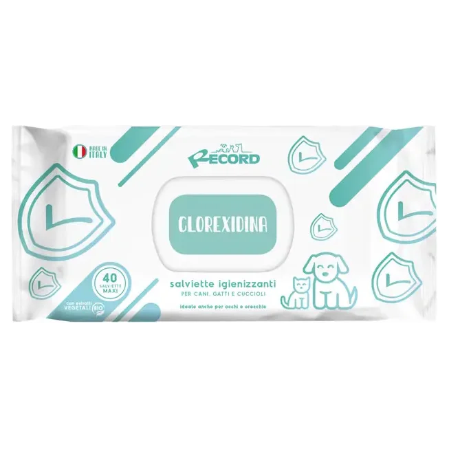 Wet wipes for dogs and cats 40 pieces CLOREXIDINA (7075.1)